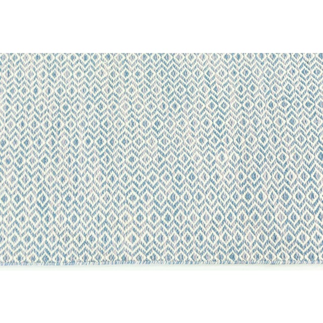 Modern Modern Beige Blue Flat Weave Wool Runner by Doris Leslie Blau For Sale - Image 3 of 7