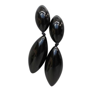 Gerda Lyngaard Monies Copenhagen Black Earrings For Sale