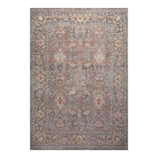Chris Loves Julia x Loloi Rosemarie Stone / Multi 5' x 7'-10" Area Rug For Sale