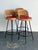 Vintage Rattan and Metal Bar Stools - Set of 3 For Sale - Image 10 of 14
