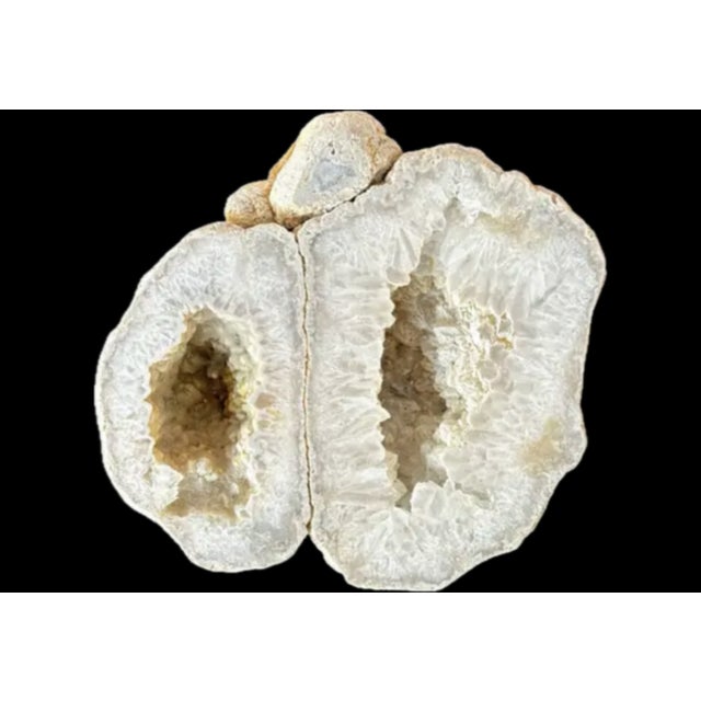Large Natural Split Pair Crystal Quartz Geode. #2 For Sale - Image 9 of 12