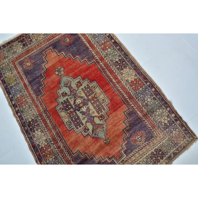 Anatolian Geometric Vintage Rug For Sale In Phoenix - Image 6 of 10