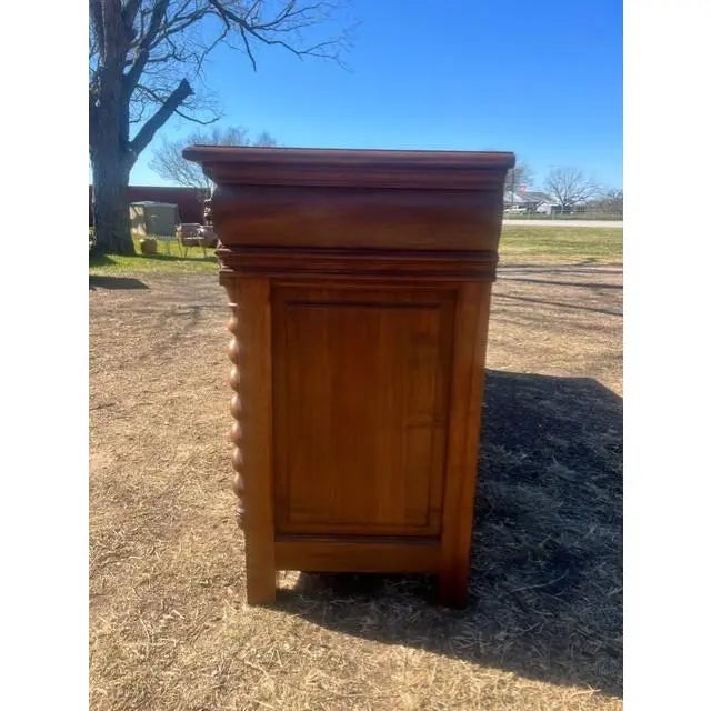 19th Century French Solid Walnut Sideboard / Buffet For Sale - Image 9 of 18