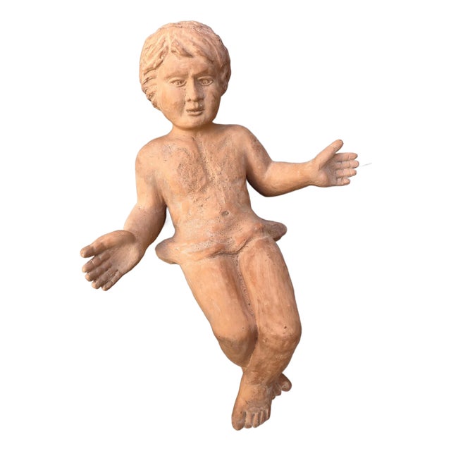 Terracotta Jesus Sculpture, 1900s For Sale