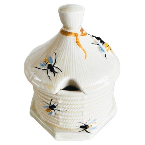 Vintage Crown Devon Beehive Honey Pot from the 1930s. A beautiful Crown Devon honey pot in the shape of an old-fashioned,...