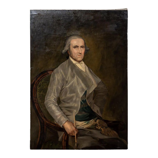 Antique Gaya Portrait Painting For Sale