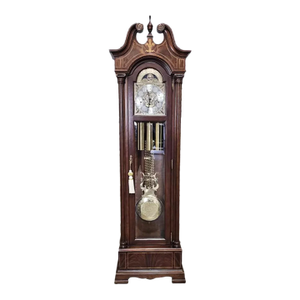 Vintage Sligh Chippendale Mahogany Tall Case Clock Grandfather Clock Zeeland Michigan