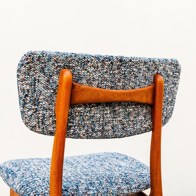 1960s Restored 1960s Danish Mid Century Modern Solid Teak Dining Chairs For Sale - Image 5 of 14
