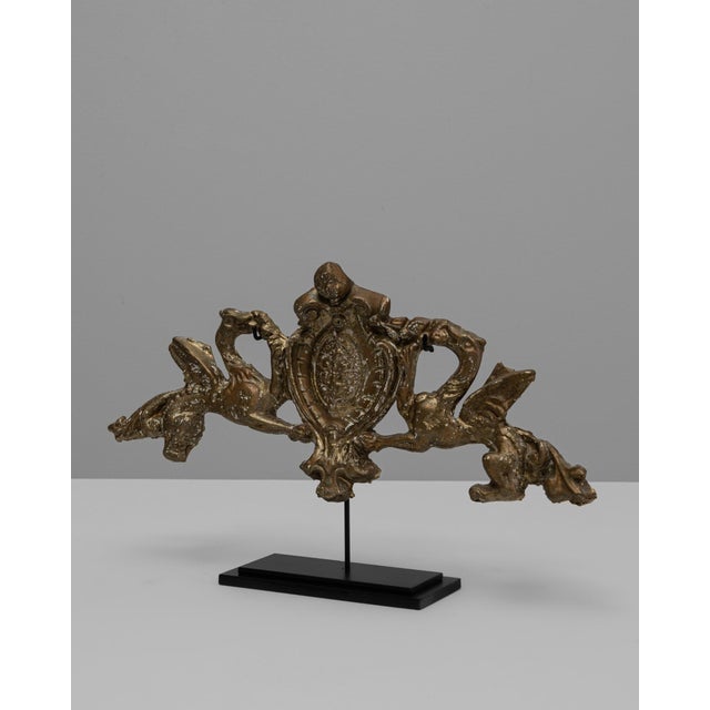 19th Century French Plaster Architectural Element On Metal Base For Sale - Image 13 of 18