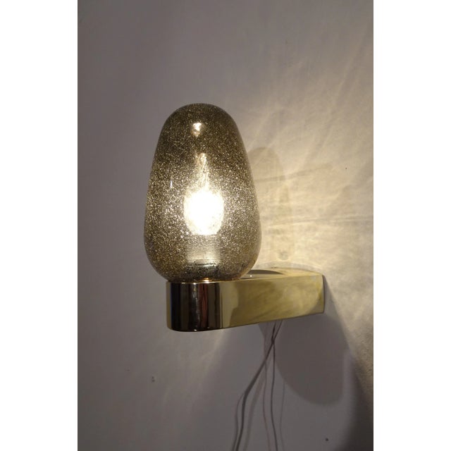 Vintage Scandinavian Wall Sconces in Glass with Spare Shade, 1970s, Set of 2 For Sale - Image 4 of 7