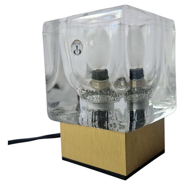 Mid-Century Modern Ice Cube Glass Table Lamp from Peill & Putzler, Germany, 1970s For Sale - Image 13 of 13