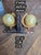 Decorative pair of Vintage Japanese made globe Bookends.