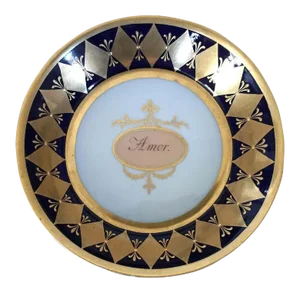 18th Century German KPM Berlin Porcelain Saucer Dish