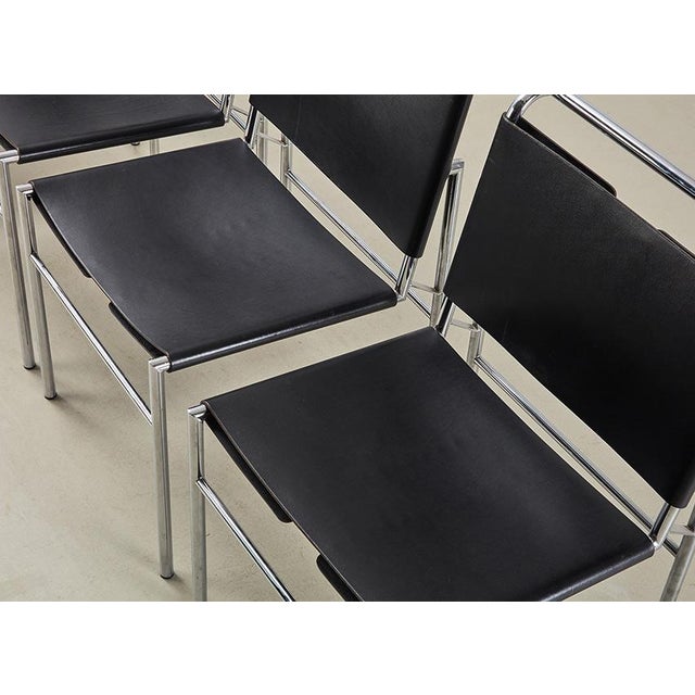 Metal Vintage Roque Brune Dining Chairs by Eileen Gray for Classicon, 1927, Set of 4 For Sale - Image 7 of 10