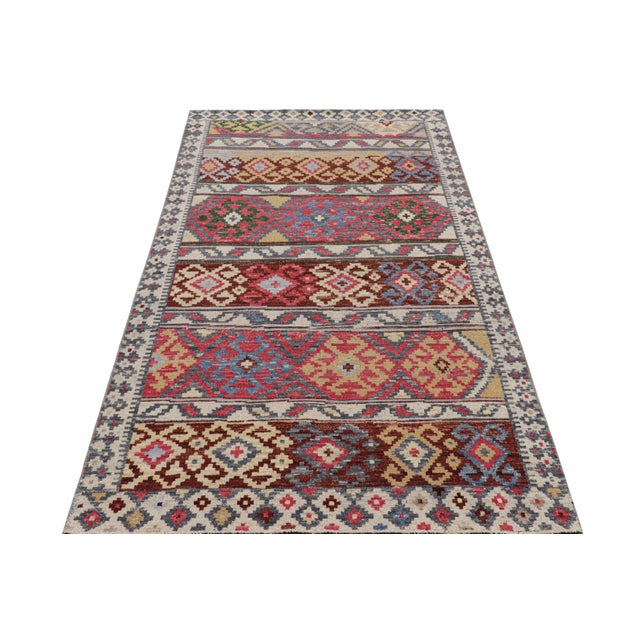 2010s Rug & Kilim’s Tribal Style Rug With Polychromatic Geometric Patterns For Sale - Image 5 of 7