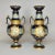 French Pair Floral Painted and Gilded Porcelain Vases by Fischer and Meig Circa 1880s For Sale - Image 3 of 13