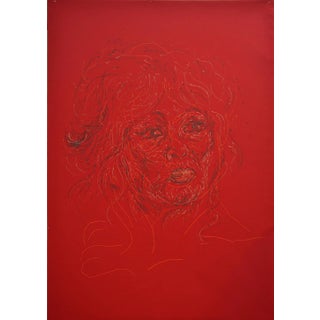 Ant Pearce "Brigitte #2 #2" 2016 Contemporary Mixed Media Portrait For Sale