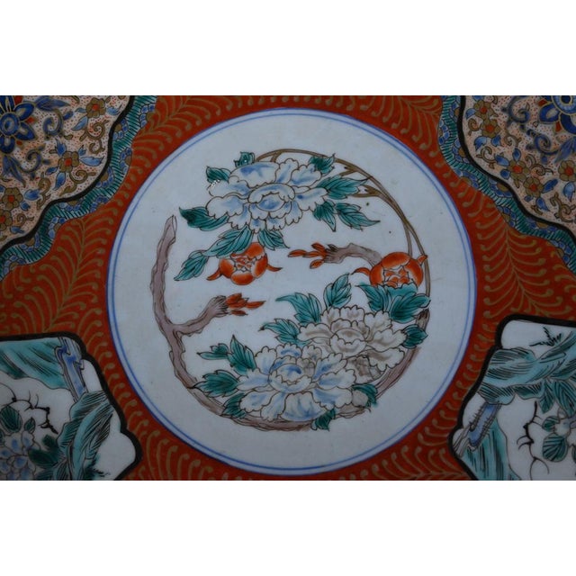 Ceramic Large Imari Porcelain Bowl with Bronze Mount, Japan, Late 19th Century For Sale - Image 7 of 18