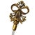 1950 Hollywood Regency Matson Gold Gilt Floral & Glass Perfume Atomizer & Bottle For Sale In Los Angeles - Image 6 of 11