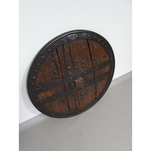 Antique Ox Cart Wheel, 1800 For Sale - Image 16 of 17