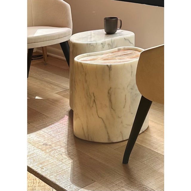 Not Yet Made - Made To Order Marble Stool by Angela Stiuso For Sale - Image 5 of 5