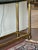 Brass Mid-Century Modern Italian Style Gilded Brass Glass Top Console Hall Table For Sale - Image 8 of 9