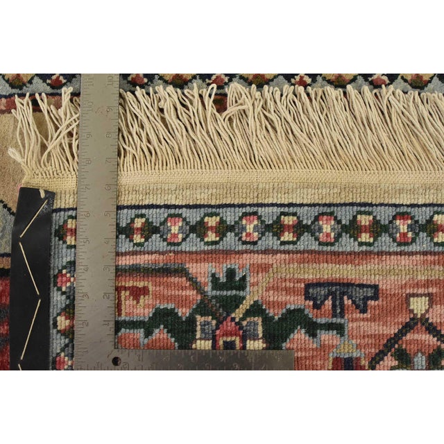 Heriz Rug 5’11” X 8’9” Beige Wool Vintage Traditional Hand-Knotted Carpet For Sale - Image 15 of 15