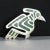 Vintage Mexican Sterling & Copper Mixed Metals Bird Brooch With Azurite Inlay For Sale - Image 12 of 12