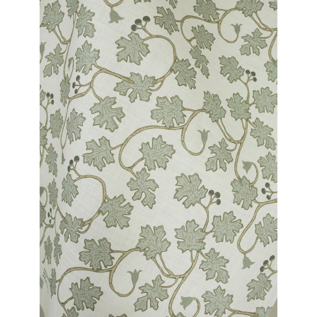 Not Yet Made - Made To Order Lauren Servati Textiles, Leaves With Berries Fabric in Verdant For Sale - Image 5 of 5