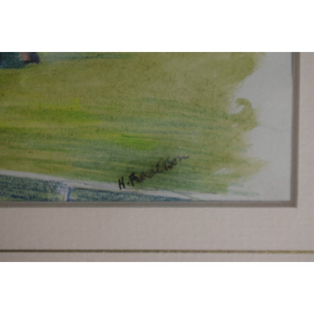 Mid 20th Century British Polo Match #6 Watercolour by Helen Anderson (British, 20th Century) For Sale - Image 5 of 5