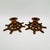 Metal Vintage Brass Nautical Ship's Wheel Candlestick Holders - Set of Two For Sale - Image 7 of 11