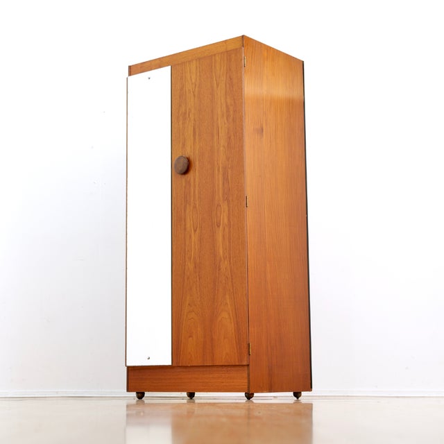 1960s Mid Century Teak Armoire by Elliots of Newbury, Attributed For Sale - Image 4 of 8