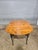 Late 20th Century Tiger Maple Dining Table Black Painted Base 2 Leaves Benchmade For Sale - Image 13 of 17