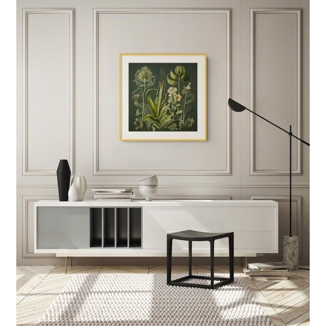 Dark Green Antique Botanical Garden Study No. 12 - Natural History Fine Art Print For Sale - Image 4 of 4