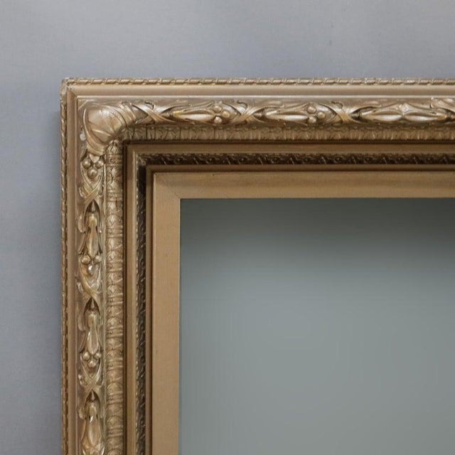 Antique Carved Gilt Wood Frame with Glass C1900 Measures - 25"H x 23"W x 4.75"D A beautifully crafted antique carved gilt...