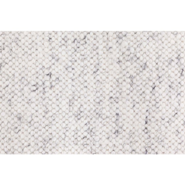 Contemporary Alpine handmade in natural lambswool Runner by Doris Leslie Blau Size: 3'0" × 18'4" (91 × 558 cm) This...