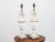 Metal 1920s French White Marble Vase Shaped Table Lamps Mounted on Lucite - a Pair For Sale - Image 7 of 10