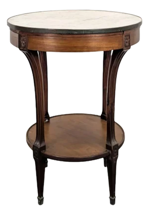 Louis XVI Style Mahogany Bouillotte or Pedestal Table