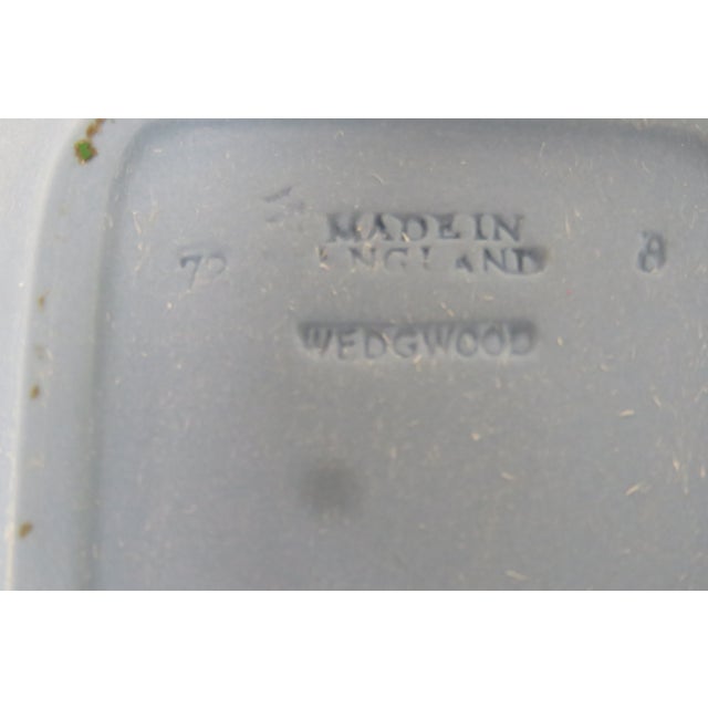 Blue Wedgwood Jasperware Blue Tray Rectangular Trinket Pin Dish Plate British 4683b For Sale - Image 8 of 14