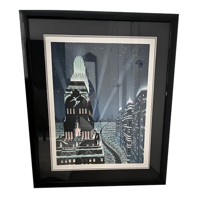 1980s Rooftop Serenade Lithograph, by Robert Hoppe. Signed and Numbered For Sale