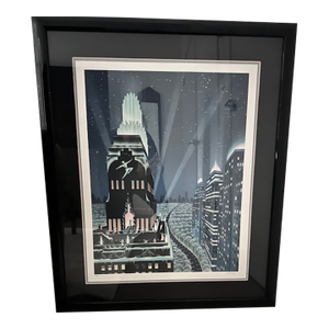 1980s Rooftop Serenade Lithograph, by Robert Hoppe. Signed and Numbered