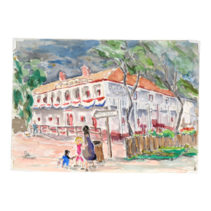 Plaza Hotel - Original Watercolor by Ken L. Stephens