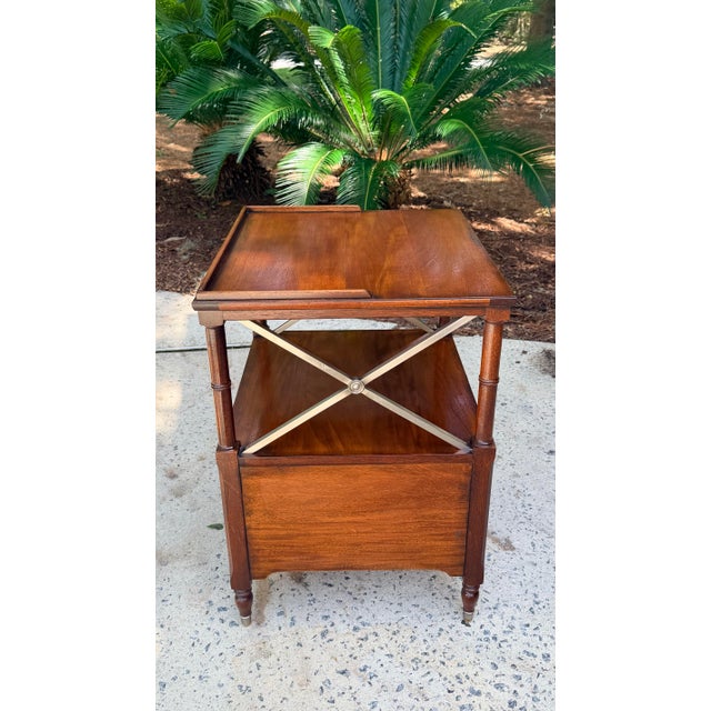 Ethan Allen Eugene Mahogany Nightstand Table For Sale - Image 9 of 10