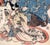 Two Actors - Japanese Woodblock by Chikanobu Yoshu For Sale In Monterey, CA - Image 6 of 6