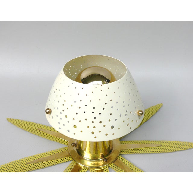 Sunburst Ceiling or Wall Light by Ernest Igl for Hillebrand, 1950s For Sale - Image 17 of 18