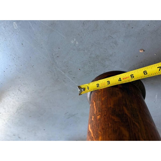 Antique Victorian Style Tiger Oak Table, Square Dining Table With Leaves on Casters For Sale - Image 17 of 17