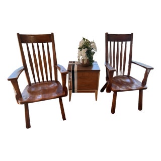 Cushman Colonial Creation "Salem" Armchairs, Pair, Bennington Vt For Sale