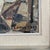 1949 Mid Century Swedish Modernist Harbour Oil Painting by Edvin Ollers For Sale - Image 9 of 13