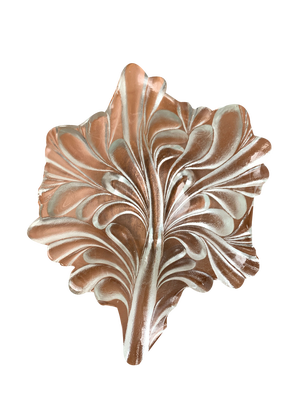Vintage German Heavy Floral Glass Bowl from Walther Glas, 1970s