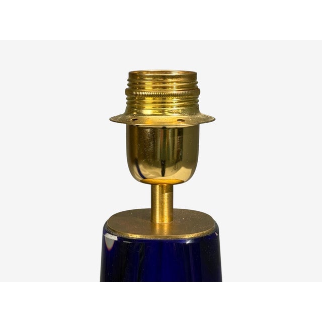 Blue Alberto Donà, Table Lamps, Blue Murano Glass, Italy, 1995 For Sale - Image 8 of 11